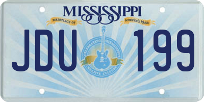 MS license plate JDU199