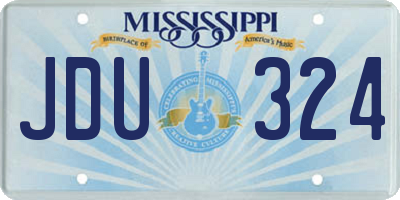 MS license plate JDU324