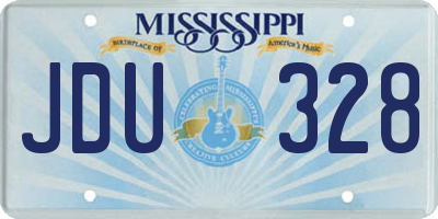MS license plate JDU328
