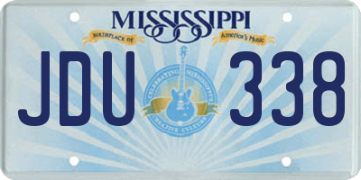 MS license plate JDU338