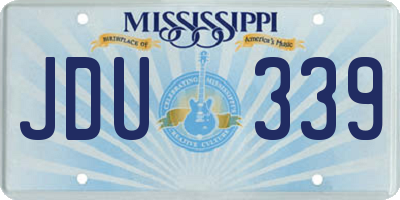 MS license plate JDU339