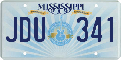 MS license plate JDU341