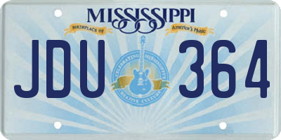 MS license plate JDU364