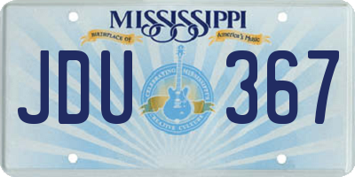 MS license plate JDU367