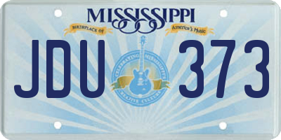 MS license plate JDU373