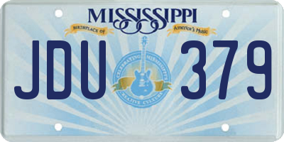 MS license plate JDU379
