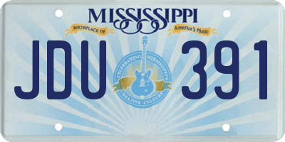 MS license plate JDU391