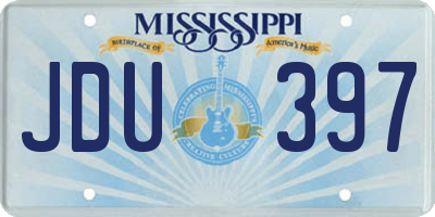 MS license plate JDU397