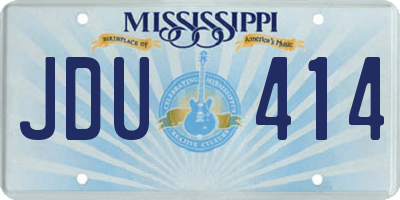 MS license plate JDU414