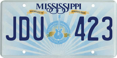 MS license plate JDU423