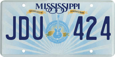 MS license plate JDU424