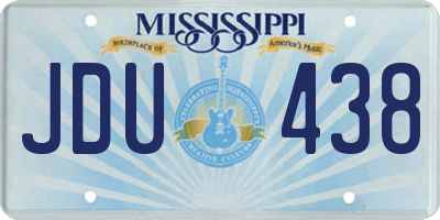 MS license plate JDU438