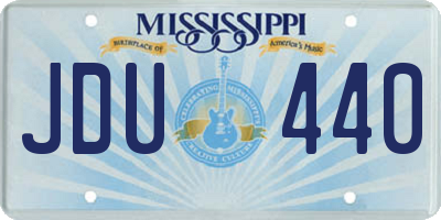 MS license plate JDU440