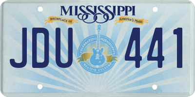 MS license plate JDU441