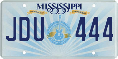 MS license plate JDU444