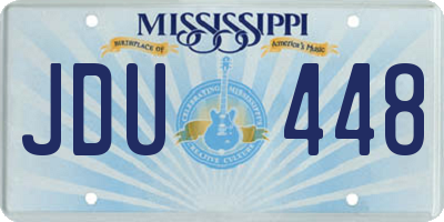 MS license plate JDU448
