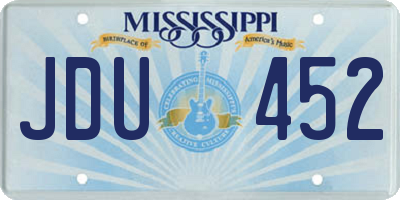 MS license plate JDU452