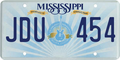 MS license plate JDU454