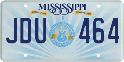 MS license plate JDU464