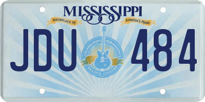 MS license plate JDU484