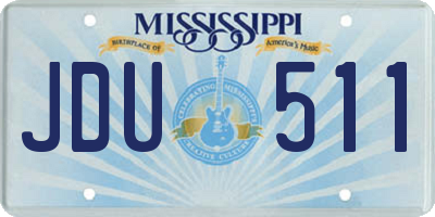 MS license plate JDU511