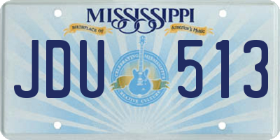 MS license plate JDU513