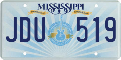 MS license plate JDU519