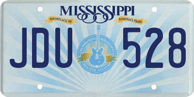 MS license plate JDU528