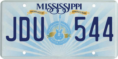 MS license plate JDU544