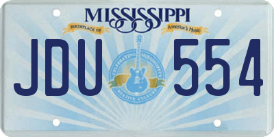 MS license plate JDU554