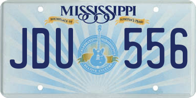 MS license plate JDU556