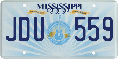 MS license plate JDU559