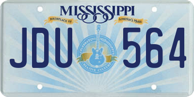 MS license plate JDU564