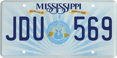 MS license plate JDU569