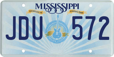 MS license plate JDU572