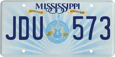MS license plate JDU573