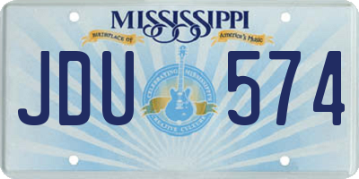 MS license plate JDU574