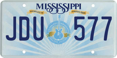 MS license plate JDU577