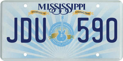 MS license plate JDU590