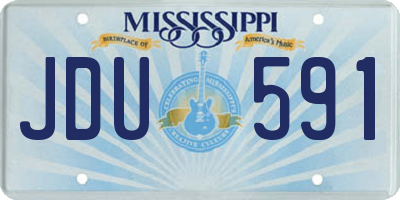MS license plate JDU591