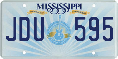 MS license plate JDU595