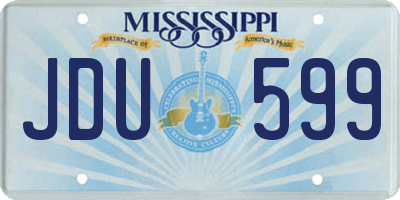 MS license plate JDU599