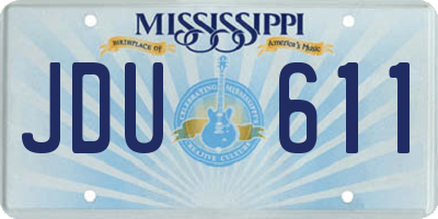 MS license plate JDU611