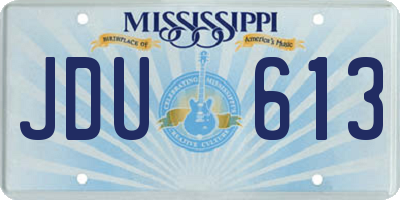MS license plate JDU613