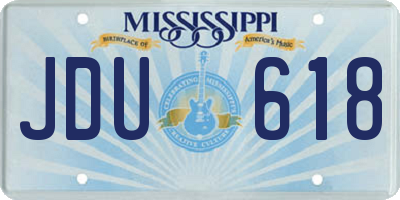 MS license plate JDU618