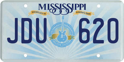 MS license plate JDU620