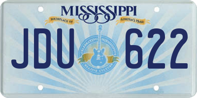 MS license plate JDU622