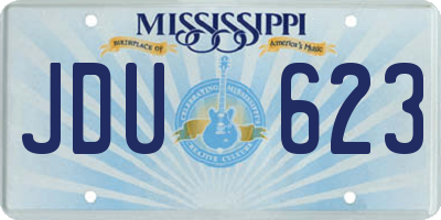 MS license plate JDU623
