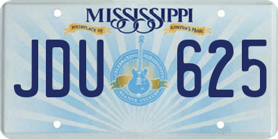 MS license plate JDU625