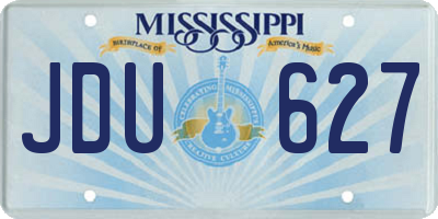 MS license plate JDU627